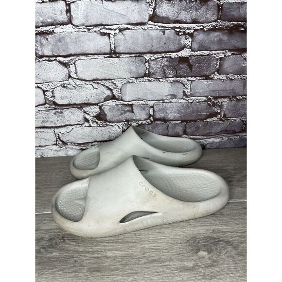 Crocs Mellow Recovery Grey Bone Slides Sandals Slip On Slides Men Sz 11M US/44EU - Picture 16 of 16